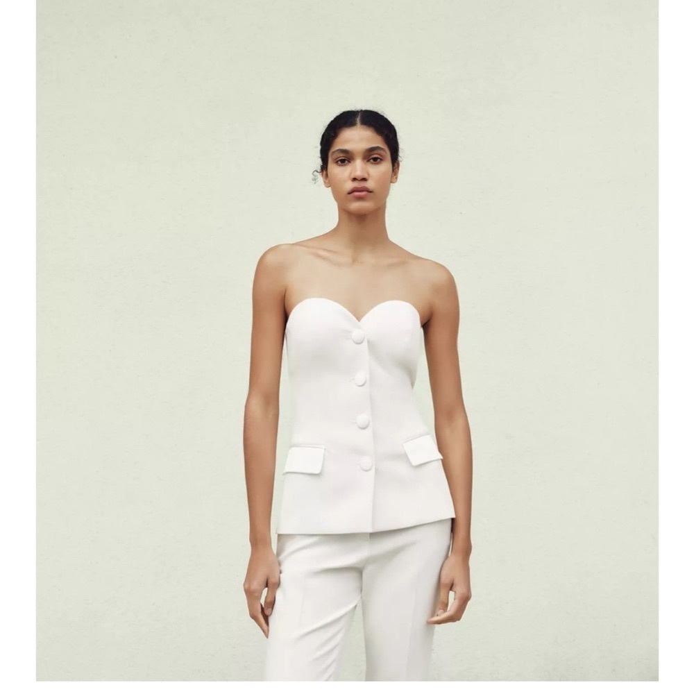 ZARA Satin Bustier Top – Size XS (NWT) - Picture 3 of 8